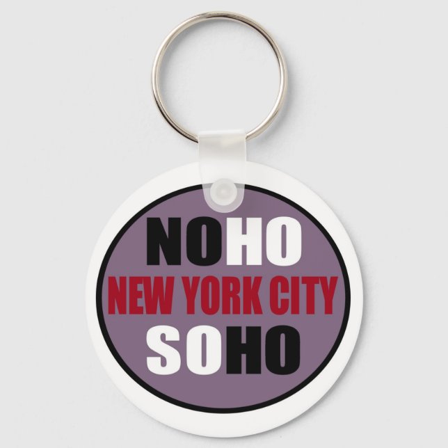 NoHo SoHo New York City Nyckelring (Framsida)