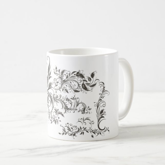 Noir Baroque - Mugg design med Mörk för prydnadsfö (Framsida höger)