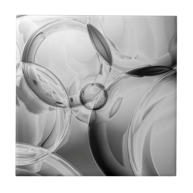 Noir Bubbles Kakelplatta (Framsidan)