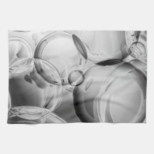 Noir Bubbles Kökshandduk