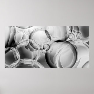 Noir Bubbles Poster