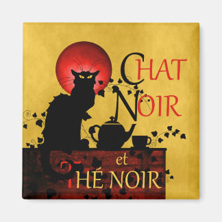 Noir chatta et Noir Thé Magnet