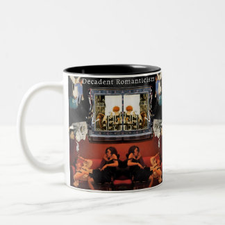 Noir Collage Mug –Dialogue Over Coffee Två-Tonad Mugg
