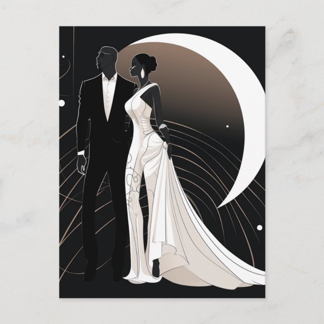 NOIR ELEGANCE #1 POSTCARD VYKORT (Framsida)