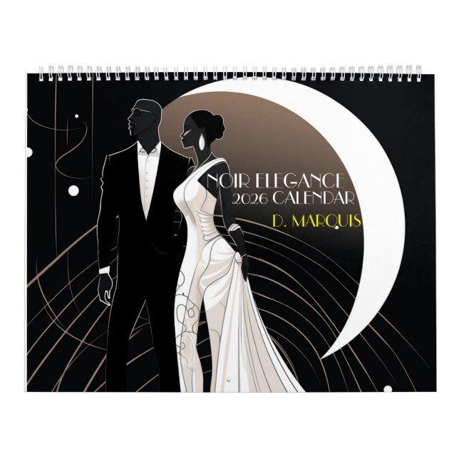 NOIR ELEGANCE 2026-kalender Kalender (Omslag)