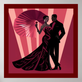 NOIR ELEGANCE-RED #1 POSTER