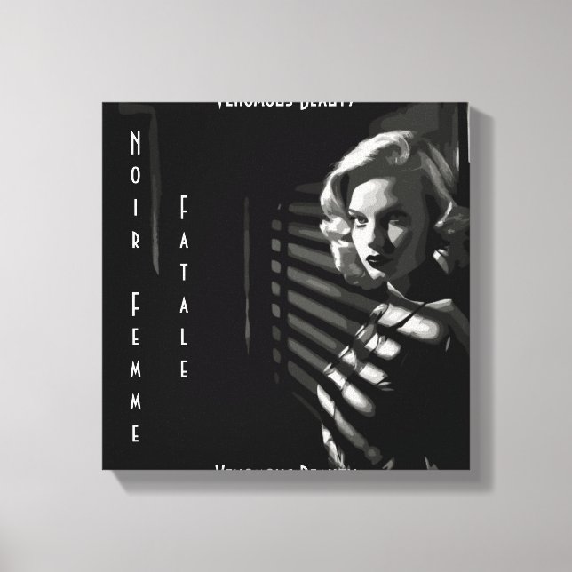 Noir Femme Fatale Canvastryck (Framsida)