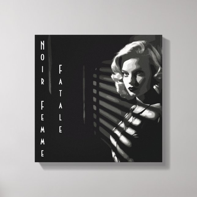 Noir Femme Fatale Canvastryck (Framsida)