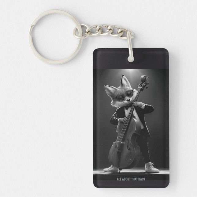 Noir Fox Bassist Stage Performance Keychain (Framsidan)