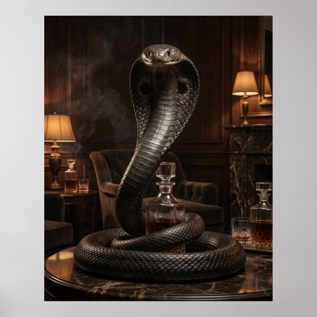 Noir Kobras rökrum Poster (Framsidan)