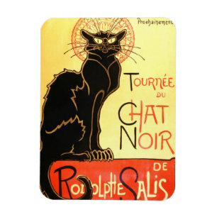 Noir Le-chatta, original- affischtavla Magnet