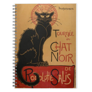 Noir Le-chatta - Steinlen Anteckningsbok Med Spiral