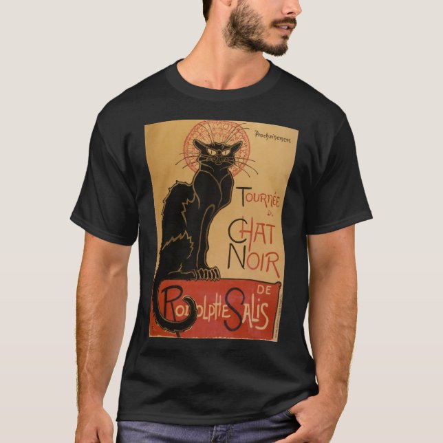 Noir Le-chatta - Steinlen Tee Shirt (Framsida)