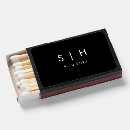 NOIR Monogram Bröllop Matchbox (förpackning med 50