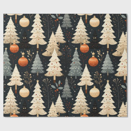 Noir Noël tree Presentpapper