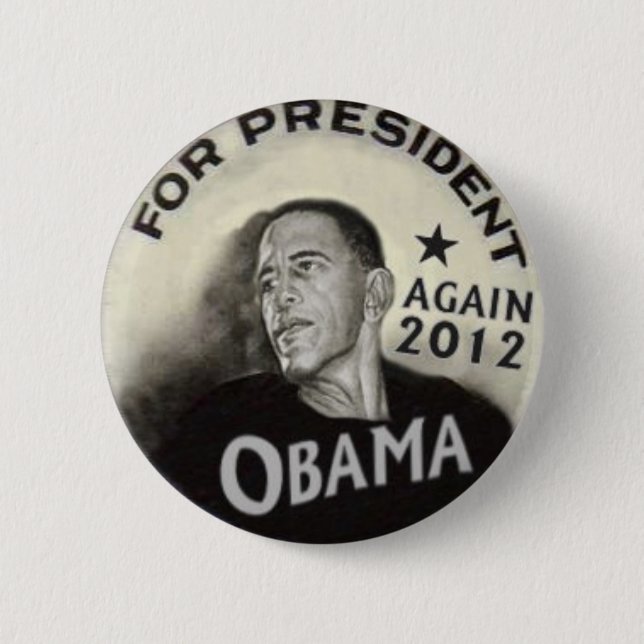 Noir Obama 2012 knäppas Knapp (Framsida)
