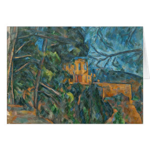 Noir Paul Cezanne Chateau, 1900-04 (olja på Hälsningskort