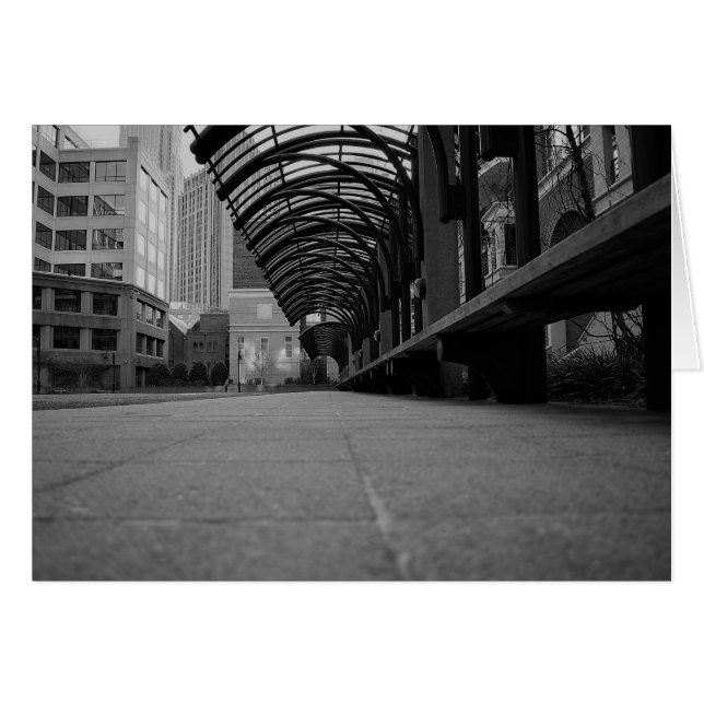 Noir stad hälsningskort (Framsidan Horizontal)
