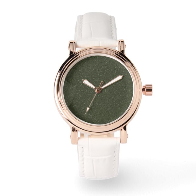 Noise Moss Grönt Anpassningsbar Ro-Guld eWatch Wat Armbandsur (Framsida)