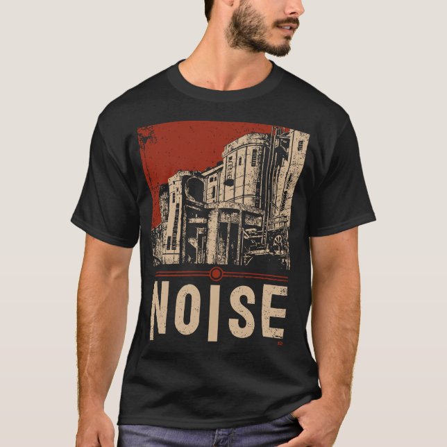NOISE Urban Industrial Propaganda Art T Shirt (Framsida)