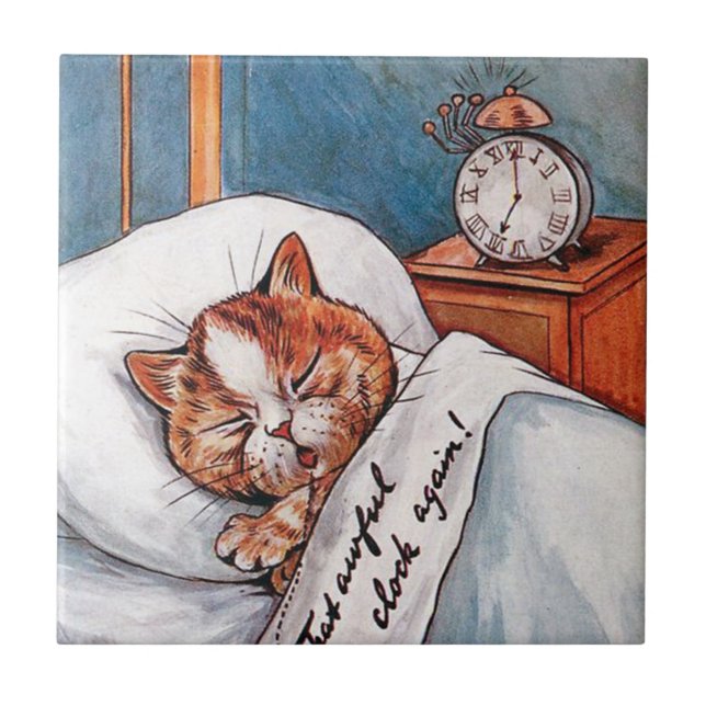 Noisy Alarm Clock, Louis Wain Kakelplatta (Framsidan)