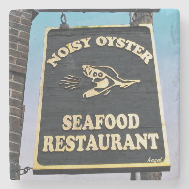 Noisy Oyster Seafood Restaurant Charleston, SC. Stenunderlägg (Framsidan)