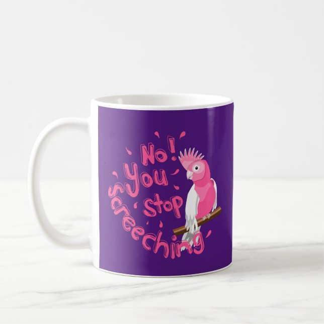 Noisy Rosa Galah Kaffemugg (Vänster)
