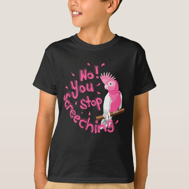Noisy Rosa Galah T Shirt (Framsida)