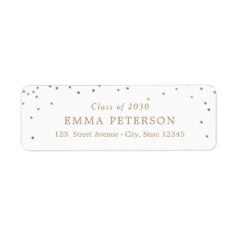 Nöjaktig EDITABLE FÄRG Studenten Adress Returadress Etikett