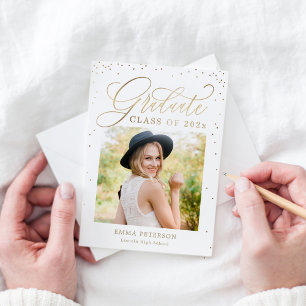 Nöjaktig EDITABLE FÄRG Studenten-inbjudan Inbjudningar