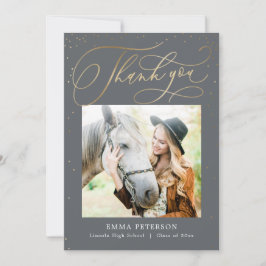 Nöjaktig EDITABLE FÄRG Studenten Tack Kort