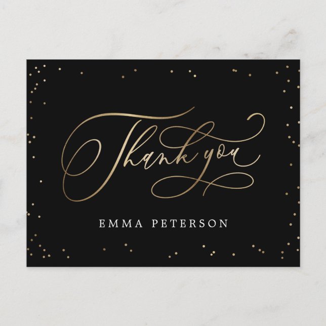 Nöjaktig EDITABLE FÄRG Studenten Tack Vykort (Framsida)