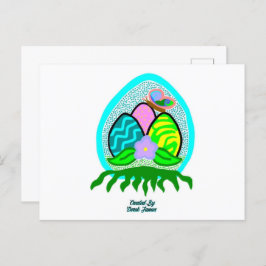 Nöjbart vykort för Påskägg