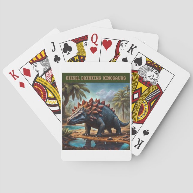 Nöjd Ankylosaurus Casinokort (Baksidan)