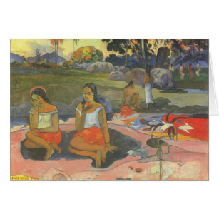 Nöjd dåsighet av Paul Gauguin, Vintage Art Hälsningskort