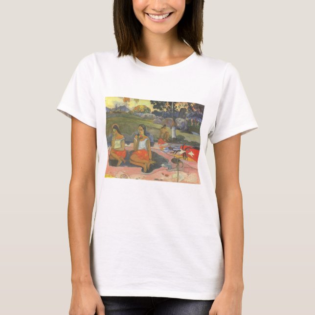 Nöjd dåsighet av Paul Gauguin, Vintage Art Tee (Framsida)