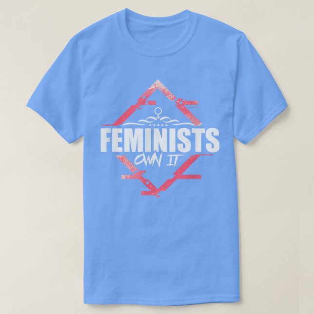 Nöjd Ord av feminismens illustration 4533 T Shirt (Design framsida)