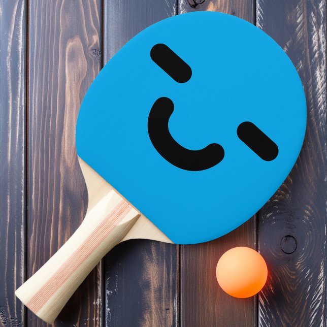 Nöjd Smiley Ansikte Blad Ping Pong Paddle Pingisracket (Skapare uppladdad)