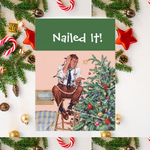 Nöjde det! Julgran Helgkort