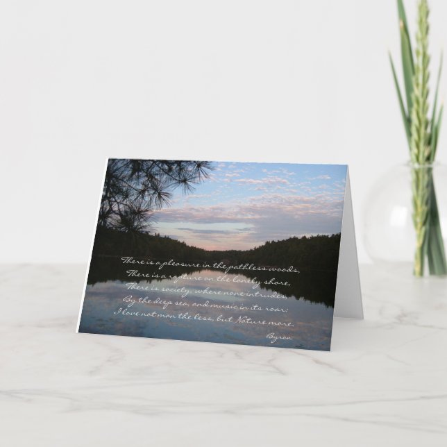 "Nöje i den pathless skogen hälsningkort Kort (Framsida)