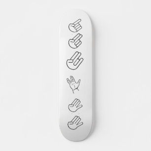 NÖJE KARTLÄGGER DÄCKET MINI SKATEBOARD BRÄDA 18,7 CM