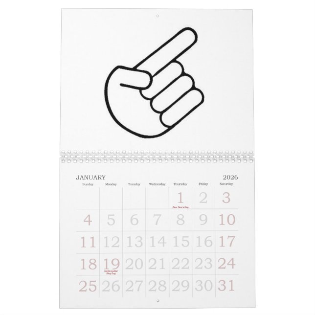 NÖJE KARTLÄGGER KALENDERN KALENDER (Jan 2026)