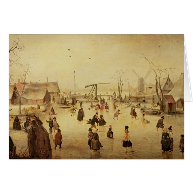 Nöjena av vintern hälsningskort (Framsidan Horizontal)