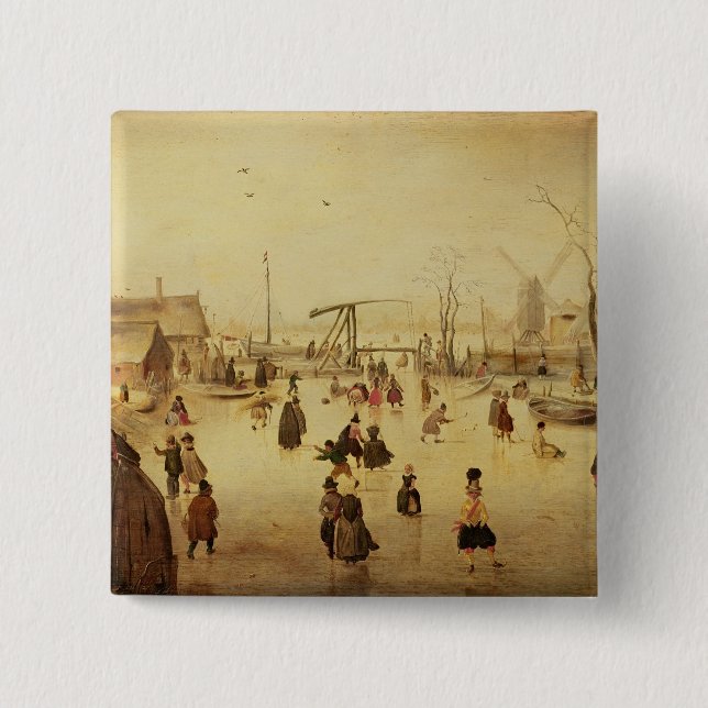 Nöjena av vintern knapp (Framsida)