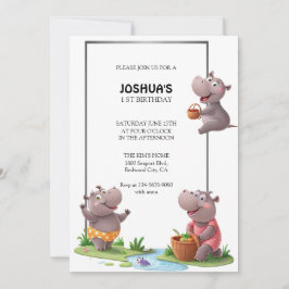 Nöjes Scen för Flodhästar Inbjudningar