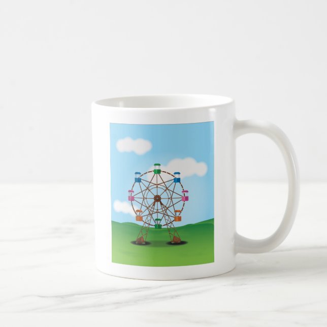 Nöjesparks karusell kaffemugg (Höger)