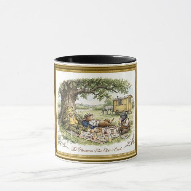 Nöjet med den öppna vägen Wind in the Willows Mugg (Center)