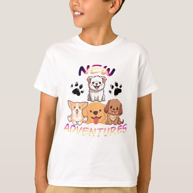 Nöjet med söt hundar t shirt (Framsida)