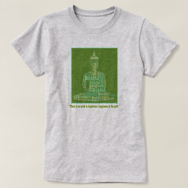 NÖJLIGHETEN ÄR VÄG Buddha-offerten Tee (Design framsida)