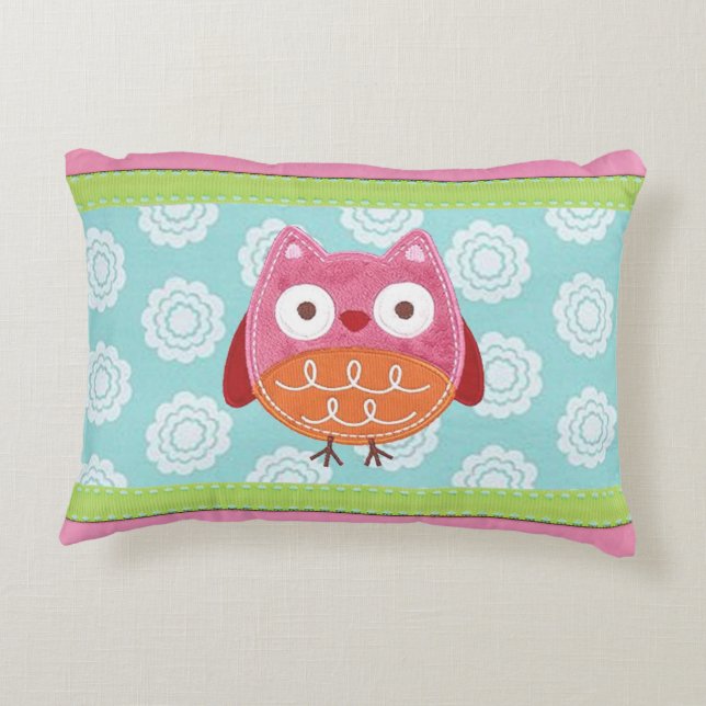 Nojo Love birds Nursery Lumbar Pillow Prydnadskudde (Baksidan)